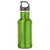 Baby Robin mit Violetten Edelstahlflasche (Rückseite)