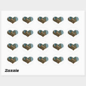 Baby Robins Heart Sticker (Blatt)