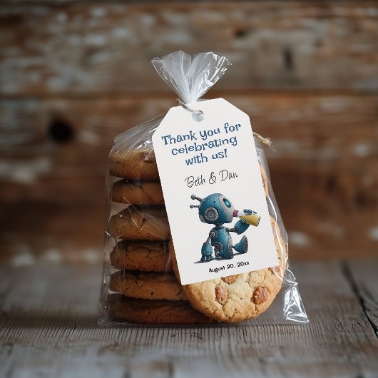 Baby Robot - Gearing für Baby - Baby Dusche Geschenkanhänger