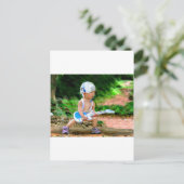 Baby Rock Star Postkarte (Stehend Vorderseite)