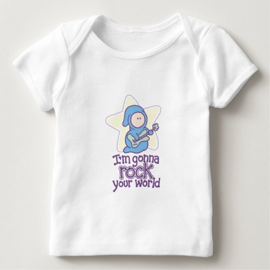 Baby-Rockstar-Rock Ihre Welt Baby T-Shirt