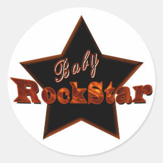 Baby RockStar Runder Aufkleber