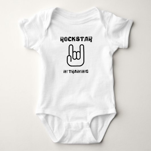 Baby Rockstar Strampler (Vorderseite)
