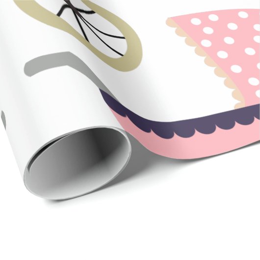 Baby. Rollen. Geschenkpapier (Rolleneckpunkt)