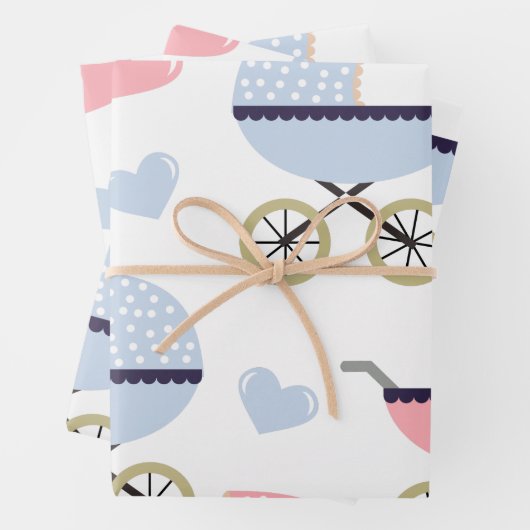 Baby. Rollen. Geschenkpapier Set (Beispiel)