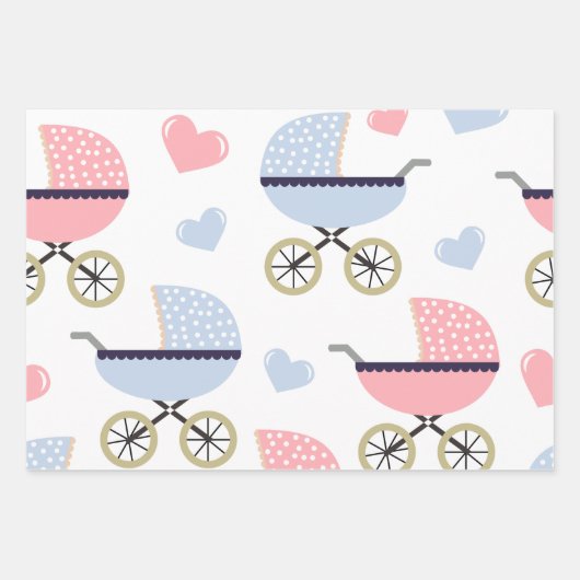 Baby. Rollen. Geschenkpapier Set (Vorderseite)