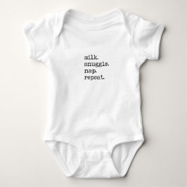 Baby Romper - Milk, Snuggle, Nap, Repeat Baby Strampler