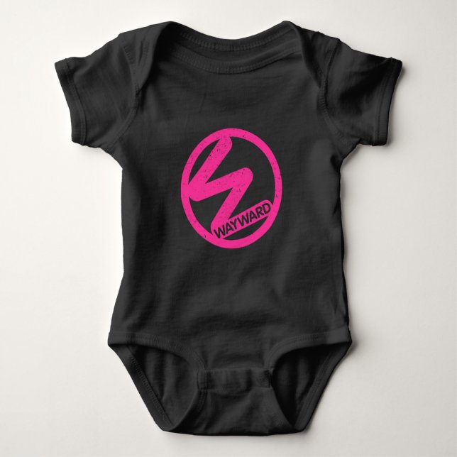 Baby Romper Pink Wayward Logo Strampler (Vorderseite)