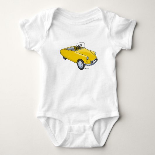 baby rompertje met afbeelding Citroën DS trapauto Baby Strampler (Vorderseite)