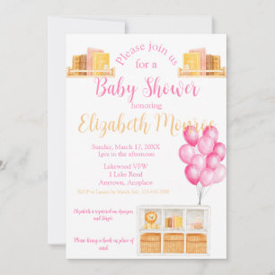 Baby Room Babydusche Einladung