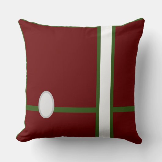 Baby Room NIEDLICH _DARK RED ,GREEN,RMDESIGNFLO55 Kissen (Vorderseite)