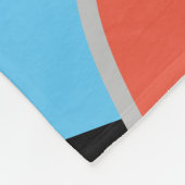 Baby RoomCUTE_BLUE_WHITE_BLACK_ RMDESIGNFLO55 Fleecedecke (Ecke)