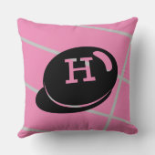 Baby RoomCUTE_PINK_WHITE_BLACK_GRAY RMDESIGNFLO5 Kissen (Rückseite)