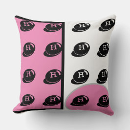 Baby RoomCUTE_PINK_WHITE_BLACK_GRAY RMDESIGNFLO5 Kissen