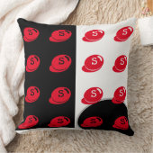 Baby RoomCUTE_RED_WHITE_BLACK_GRAY RMDESIGNFLO55 Kissen (Decke)