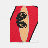 Baby RoomCUTE_RED_WHITE_BLACK_ RMDESIGNFLO55 Fleec Fleecedecke (Vorderseite)