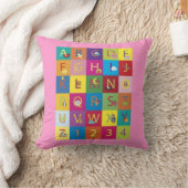 Baby-rosa Alphabet-Kissen Kissen (Decke)