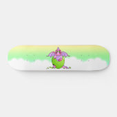 Baby-Rosa-Drache-gebrochenes Ei-sternenklares Skateboard (Horizontal)