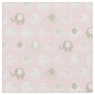Baby-rosa Elefant Stoff