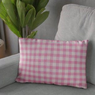 Baby Rosa Gingham Dekokissen