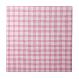 Baby Rosa Gingham Fliese