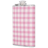 Baby Rosa Gingham-Muster Flachmann (Links)