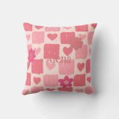 Baby rosa Herzklosett Kissen (Rückseite)