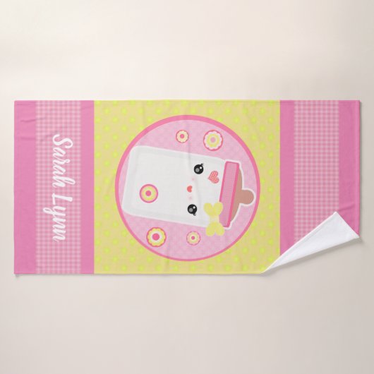 Baby-rosa kundenspezifisches Bad-Tuch Badehandtuch (Badehandtuch)