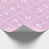 Baby-Rosa-Mysterium Geschenkpapier (Ecke)