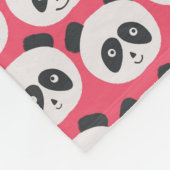 Baby-Rosa-Panda-Bär Fleecedecke (Ecke)