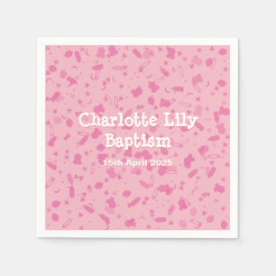 Baby-Rosaconfetti-Taufe-Taufe Serviette