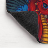 "Baby-roter Drache" Mousepad (Ecke)