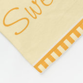 Baby-Rotwild |, das gelb sind u. Orange Stripes Fleecedecke (Ecke)