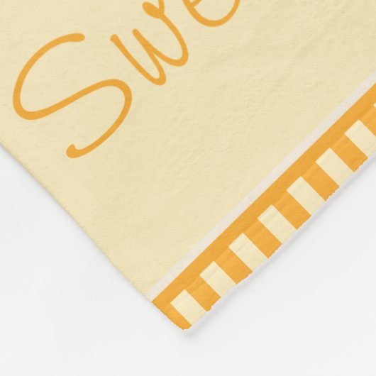 Baby-Rotwild |, das gelb sind u. Orange Stripes Fleecedecke (Ecke)