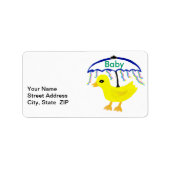 Baby Rubber Ducky Address Labels Adressaufkleber (Vorne)