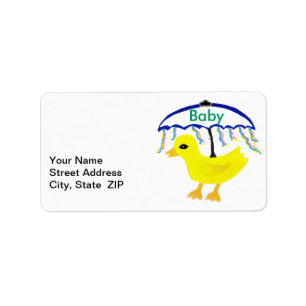 Baby Rubber Ducky Address Labels Adressaufkleber