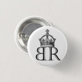 Baby-rücksichtsloser Kronen-Logo-Knopf Button (Vorne & Hinten)