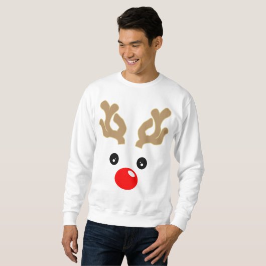Baby-Rudolph-Ren Sweatshirt (Vorne ganz)