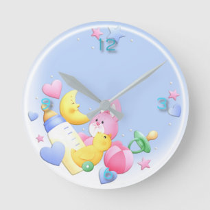 Baby Runde Wanduhr
