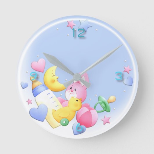 Baby Runde Wanduhr (Vorderseite)