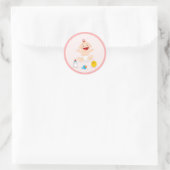Baby Runder Aufkleber (Tasche)