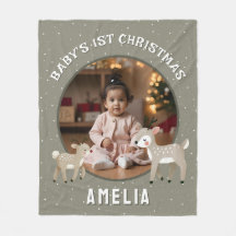 Baby’s 1st Christmas Reindeer Keepsake Photo