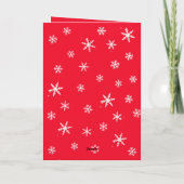 Baby`s erste Weihnachts-Rote Weihnachtsmannmütze S Karte (Rückseite)