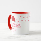 Baby`s erste Weihnachtsfeier Weihnachtsmannmütze S Tasse (Vorderseite Links)