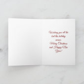 Baby’s First Christmas 2025 Unicorn Reindeer card Karte (Innenseite)