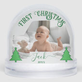  Baby’s First Christmas – 2 Photo Car-Shaped  Schneekugeln (Vorderseite)