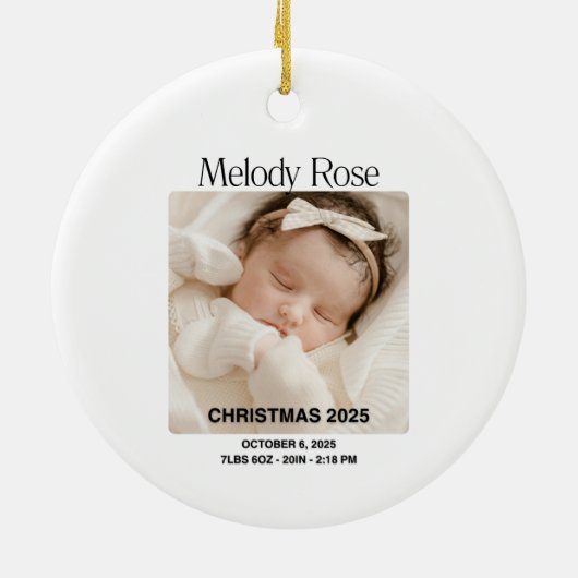 Baby’s First Christmas Ornament (Hinten)