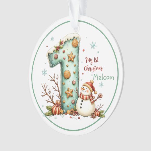 Baby’s First Christmas Ornament  (Vorderseite)