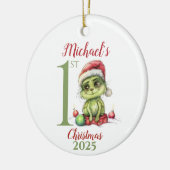 Baby’s First Christmas Ornament with Cute Grinch (Links)