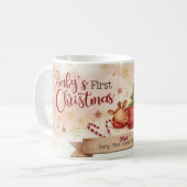 Baby’s First Christmas Personalized Mug Kaffeetasse (Vorderseite Links)